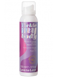 Массажная хрустящая пенка Tickle My Body Fresh Mint с ароматом мяты - 150 мл. - Love to Love - купить с доставкой в Керчи