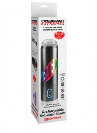 Перезаряжаемый мастурбатор-ротик Extreme Toyz Rechargeable Roto-Bator Mouth - Pipedream - в Керчи купить с доставкой