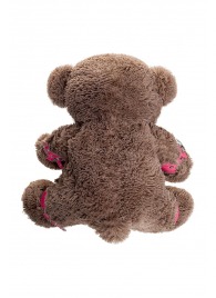 Бондажный набор: бурый мишка с розовыми оковами и наручниками - Pecado - купить с доставкой в Керчи