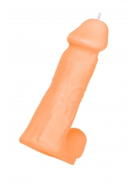 Оранжевая сувенирная свеча «Пенис» - Pecado - купить с доставкой в Керчи