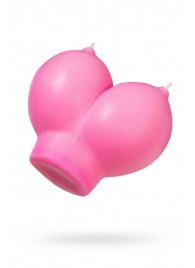 Розовая свеча «Сиськи» - 150 гр. - Pecado - купить с доставкой в Керчи