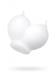 Белая сувенирная свеча «Сиськи» - Pecado - купить с доставкой в Керчи