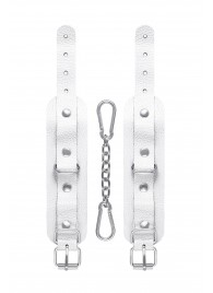 Белые узкие наручники-браслеты со скруглёнными углами - Pecado - купить с доставкой в Керчи