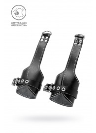 Черные подвесы с белой строчкой - Pecado - купить с доставкой в Керчи