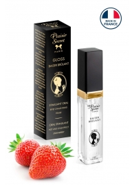 Стимулирующий блеск для губ со вкусом клубники - 7 мл. - Plaisir Secret - купить с доставкой в Керчи