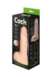 Телесный фаллоудлинитель с мошонкой Cock Next - 19 см. - LOVETOY (А-Полимер) - в Керчи купить с доставкой