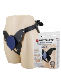 Синие трусики харнесс с платформой Caludio II - Baile - купить с доставкой в Керчи