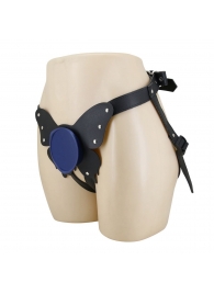 Синие трусики харнесс с платформой Caludio II - Baile - купить с доставкой в Керчи