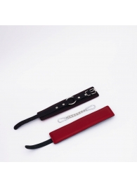 Черно-красные кожаные оковы - Crazy Handmade - купить с доставкой в Керчи