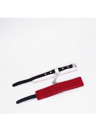 Бело-красные кожаные оковы - Crazy Handmade - купить с доставкой в Керчи