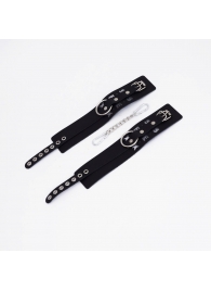 Черные кожаные оковы Sex - Crazy Handmade - купить с доставкой в Керчи