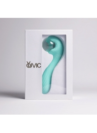 Бирюзовый вибромассажёр с деликатными токами - Youvic - купить с доставкой в Керчи