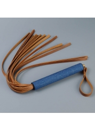 Плеть с джинсовой ручкой «Дикий Запад» - 60 см. - Sitabella - купить с доставкой в Керчи