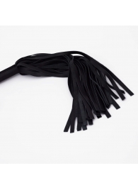 Черный кожаный флоггер - 45 см. - Crazy Handmade - купить с доставкой в Керчи