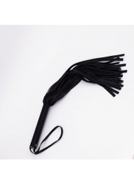 Черный кожаный флоггер - 45 см. - Crazy Handmade - купить с доставкой в Керчи