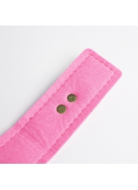 Черно-розовый ошейник с золотистой фурнитурой - Crazy Handmade - купить с доставкой в Керчи