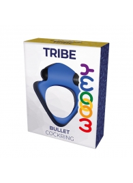 Синее эрекционное кольцо Wooomy Tribeс с вибрацией - Adrien Lastic - в Керчи купить с доставкой