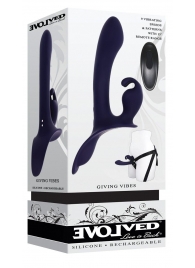 Женский страпон с вибрацией Giving Vibes - Evolved - купить с доставкой в Керчи