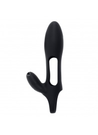 Черная насадка на пенис с вибрацией Nautilus - Zero Tolerance - в Керчи купить с доставкой