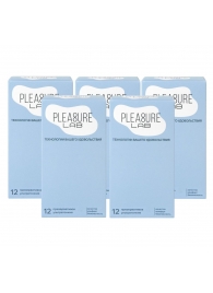 Набор из 5 упаковок ультратонких презервативов Pleasure Lab (по 12 шт.) - Pleasure Lab - купить с доставкой в Керчи