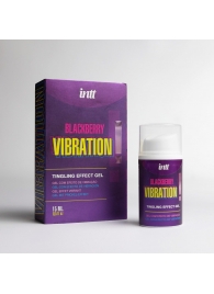 Стимулирующий гель с эффектом вибрации Blackberry Vibration - 15 мл. - INTT - купить с доставкой в Керчи