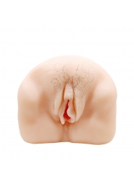 Телесный мастурбатор-вагина с оволосением и вибрацией - Baile - в Керчи купить с доставкой
