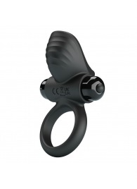 Черное эрекционное кольцо с вибрацией Adrien - Baile - в Керчи купить с доставкой
