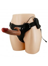 Мужской полый страпон с вибрацией Marion - Baile - купить с доставкой в Керчи