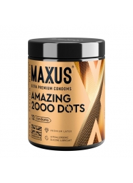 Точечные презервативы MAXUS 2000 Amazing Dots с железным кейсом - 12 шт. - Maxus - купить с доставкой в Керчи