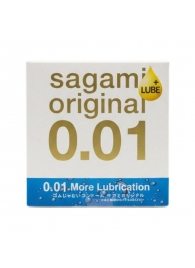Увлажнённый презерватив Sagami Original 0.01 Extra Lub - 1 шт. - Sagami - купить с доставкой в Керчи