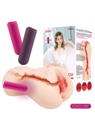 Мастурбатор-вагина с вибрацией Jenny Onahole edition 005 - KOKOS - в Керчи купить с доставкой
