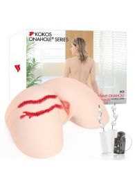 Мастурбатор-полуторс с двойным слоем материала и вибрацией Jenny Onahole Real Hips - KOKOS - в Керчи купить с доставкой