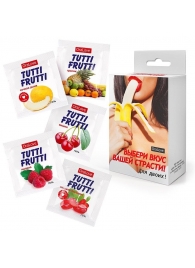 Набор из 5 саше съедобных смазок Tutti-Frutti - Биоритм - купить с доставкой в Керчи