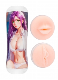 Двусторонний мастурбатор аниме - ротик и вагина - Tokyo Style - в Керчи купить с доставкой