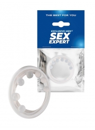 Эрекционное кольцо с мягкой стимулирующей насадкой - Sex Expert - в Керчи купить с доставкой