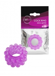 Лиловое эрекционное кольцо с 2 рядами стимулирующих шариков - Erowoman-Eroman - в Керчи купить с доставкой