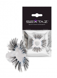 Эластичное эрекционное кольцо с черными «ресничками» - Sextaz - в Керчи купить с доставкой