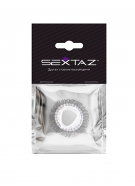 Эластичное эрекционное кольцо с длинными черными «ресничками» - Sextaz - в Керчи купить с доставкой