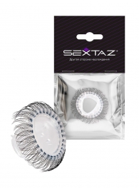 Эластичное эрекционное кольцо с длинными черными «ресничками» - Sextaz - в Керчи купить с доставкой