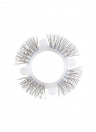 Эластичное кольцо с «ресничками» и 4 шариками - Sextaz - в Керчи купить с доставкой