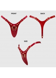 Красный пояс для фиксации насадок Strap-On-Me Leatherette Harness Fabulous - Strap-on-me - купить с доставкой в Керчи