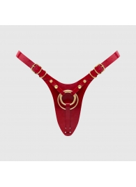Красный пояс для фиксации насадок Strap-On-Me Leatherette Harness Fabulous - Strap-on-me - купить с доставкой в Керчи