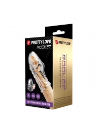 Прозрачная насадка на пенис Booker - 8 см. - Baile - в Керчи купить с доставкой