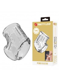 Прозрачная насадка на пенис и мошонку - Baile - в Керчи купить с доставкой