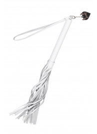 Белая кожаная плеть - 50 см. - Pecado - купить с доставкой в Керчи