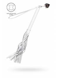 Белая кожаная плеть - 50 см. - Pecado - купить с доставкой в Керчи