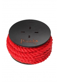 Красная веревка для шибари на катушке - 5 м. - Pecado - купить с доставкой в Керчи