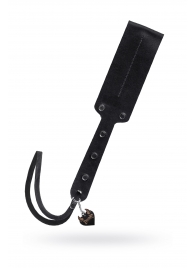 Черный кожаный пэддл - 32 см. - Pecado - купить с доставкой в Керчи