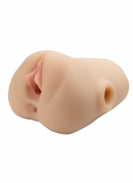 Телесный мастурбатор с вибрацией Double Pounder Vibrating Squeeze Stroker - Pipedream - в Керчи купить с доставкой