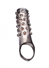 Дымчатая насадка на пенис с выпуклостями - 11 см. - Sex Expert - в Керчи купить с доставкой